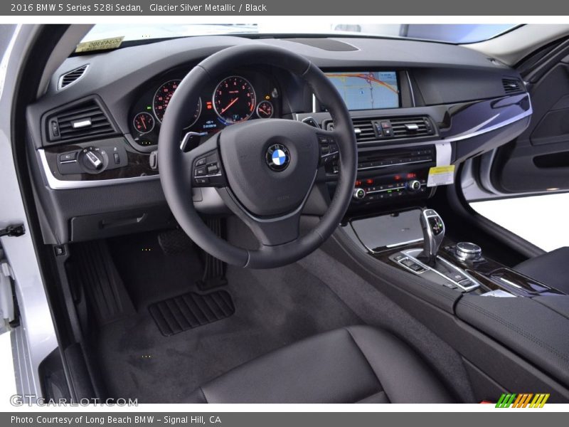 Glacier Silver Metallic / Black 2016 BMW 5 Series 528i Sedan