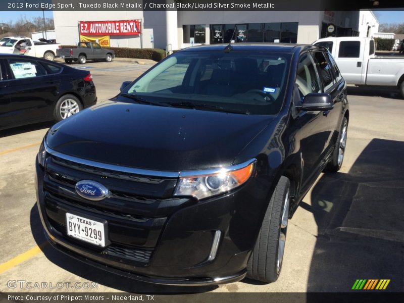 Tuxedo Black Metallic / Charcoal Black/Liquid Silver Smoke Metallic 2013 Ford Edge Sport