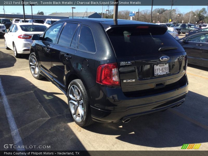 Tuxedo Black Metallic / Charcoal Black/Liquid Silver Smoke Metallic 2013 Ford Edge Sport