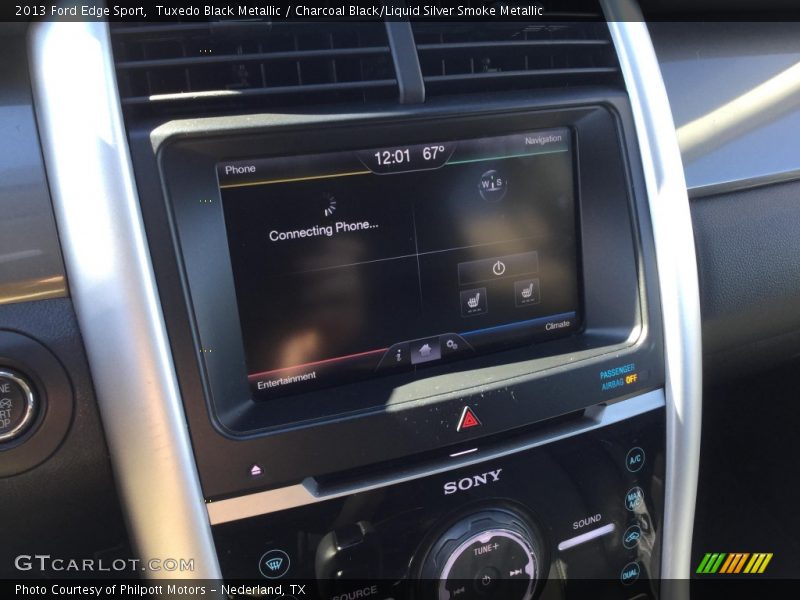 Tuxedo Black Metallic / Charcoal Black/Liquid Silver Smoke Metallic 2013 Ford Edge Sport
