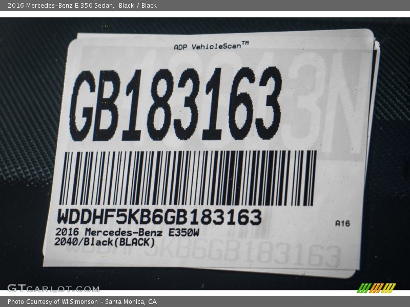 Black / Black 2016 Mercedes-Benz E 350 Sedan
