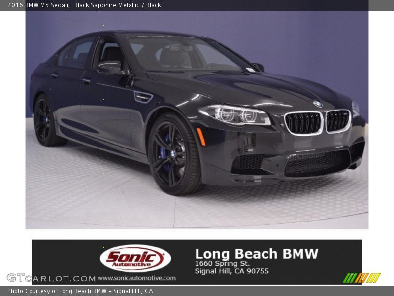 Black Sapphire Metallic / Black 2016 BMW M5 Sedan
