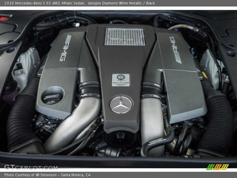  2016 S 63 AMG 4Matic Sedan Engine - 5.5 Liter AMG biturbo DOHC 32-Valve VVT V8