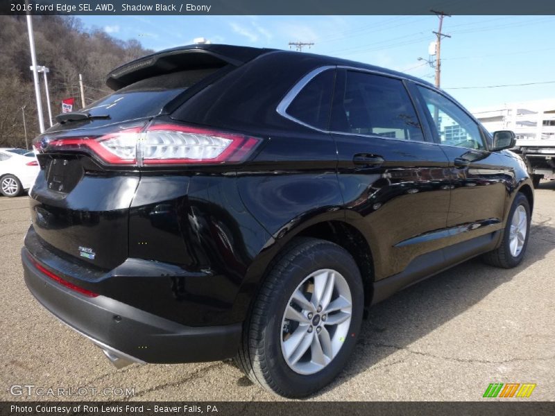 Shadow Black / Ebony 2016 Ford Edge SEL AWD