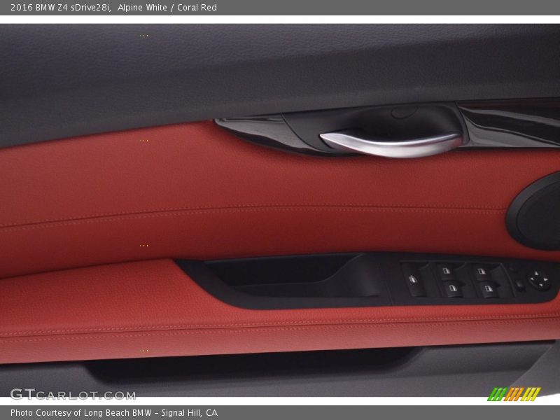 Alpine White / Coral Red 2016 BMW Z4 sDrive28i