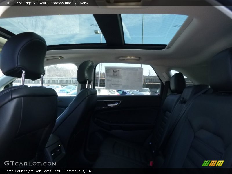 Shadow Black / Ebony 2016 Ford Edge SEL AWD