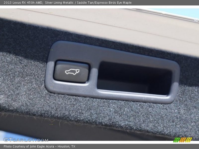Silver Lining Metallic / Saddle Tan/Espresso Birds Eye Maple 2013 Lexus RX 450h AWD