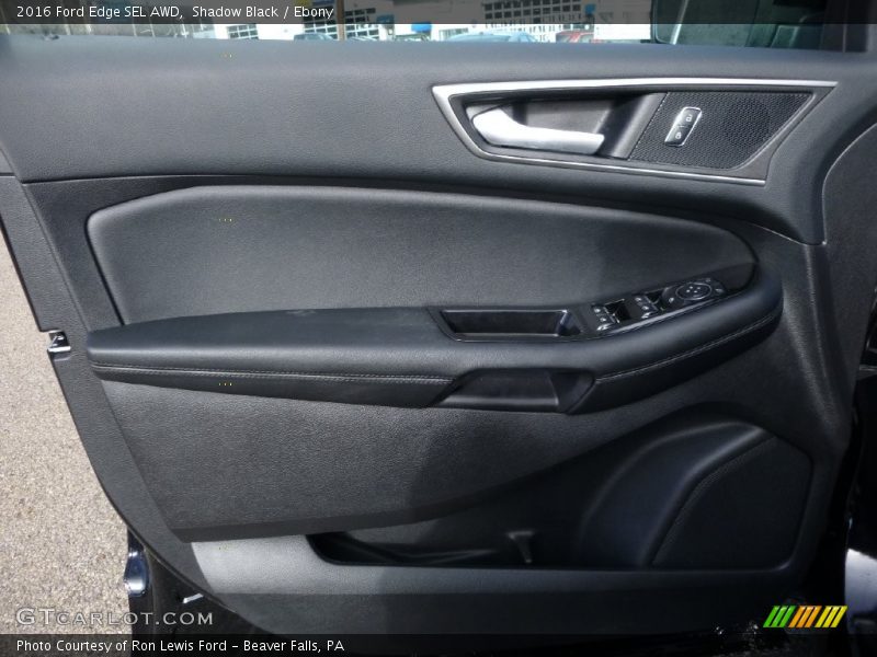 Shadow Black / Ebony 2016 Ford Edge SEL AWD