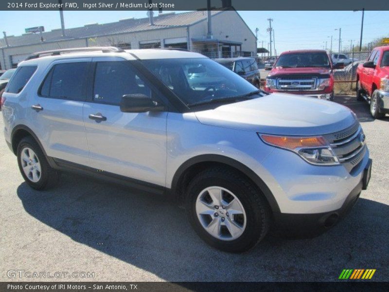 Ingot Silver / Medium Light Stone 2014 Ford Explorer FWD