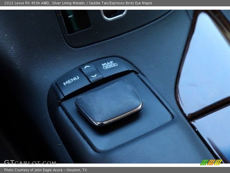 Silver Lining Metallic / Saddle Tan/Espresso Birds Eye Maple 2013 Lexus RX 450h AWD