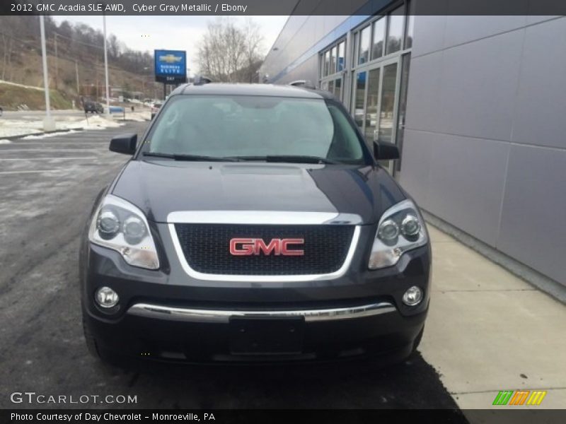 Cyber Gray Metallic / Ebony 2012 GMC Acadia SLE AWD