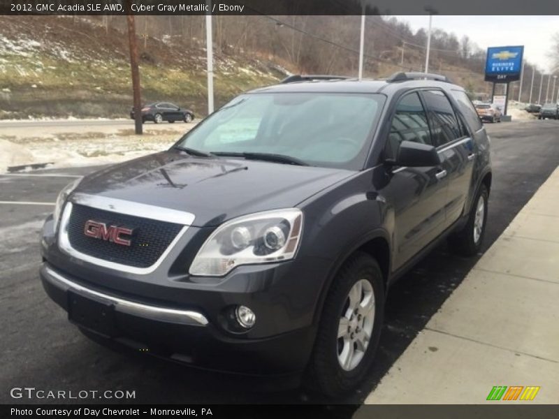 Cyber Gray Metallic / Ebony 2012 GMC Acadia SLE AWD