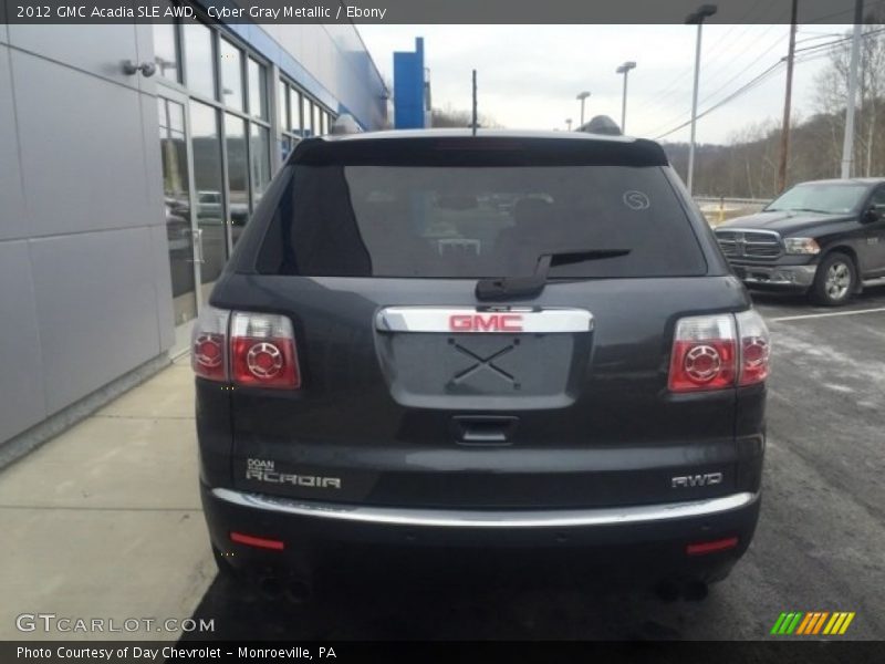 Cyber Gray Metallic / Ebony 2012 GMC Acadia SLE AWD