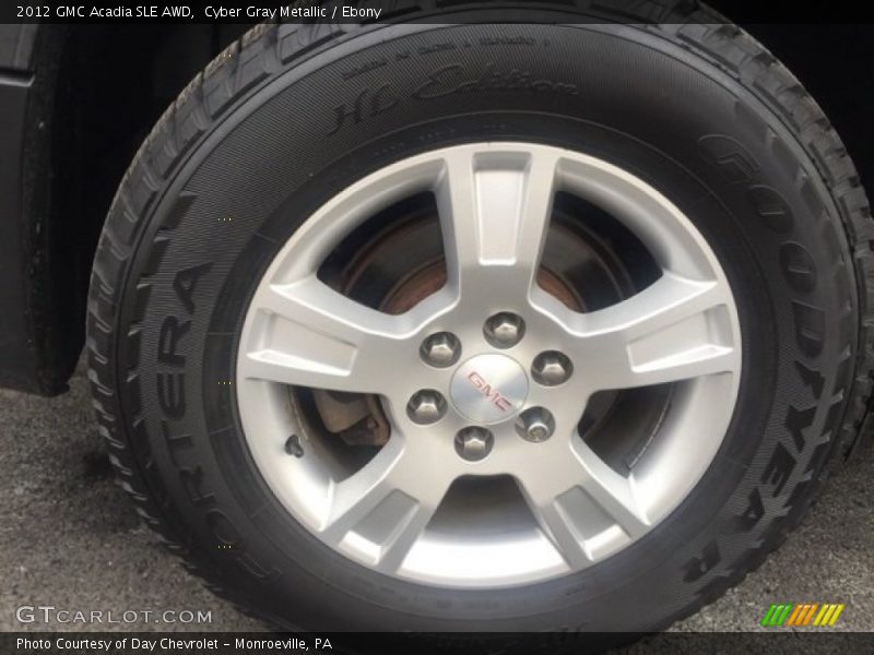 Cyber Gray Metallic / Ebony 2012 GMC Acadia SLE AWD