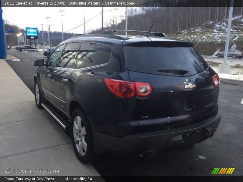 Dark Blue Metallic / Cashmere/Ebony 2011 Chevrolet Traverse LTZ AWD