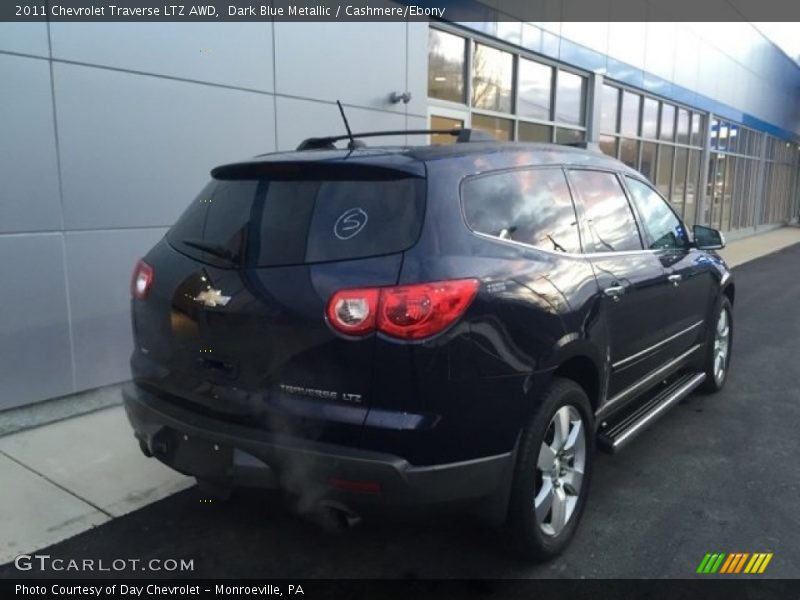 Dark Blue Metallic / Cashmere/Ebony 2011 Chevrolet Traverse LTZ AWD