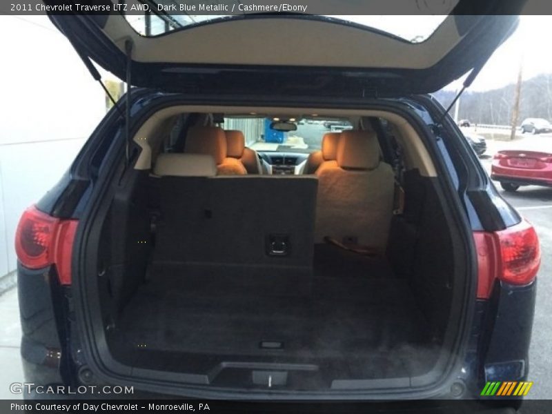 Dark Blue Metallic / Cashmere/Ebony 2011 Chevrolet Traverse LTZ AWD