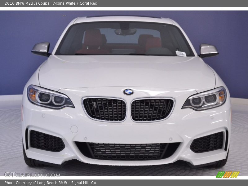 Alpine White / Coral Red 2016 BMW M235i Coupe