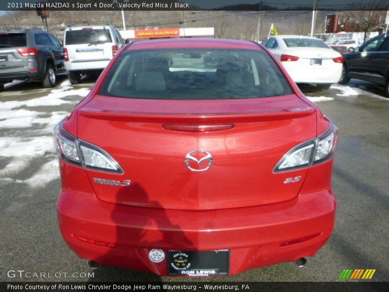 Velocity Red Mica / Black 2011 Mazda MAZDA3 s Sport 4 Door