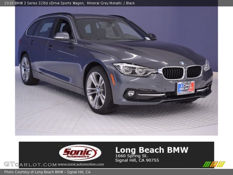 Mineral Grey Metallic / Black 2016 BMW 3 Series 328d xDrive Sports Wagon