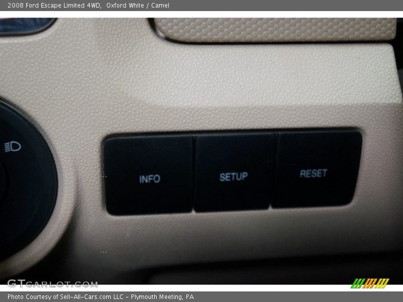 Oxford White / Camel 2008 Ford Escape Limited 4WD