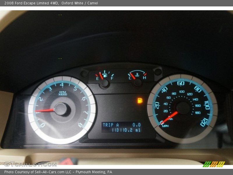 Oxford White / Camel 2008 Ford Escape Limited 4WD