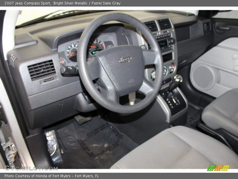 Bright Silver Metallic / Pastel Slate Gray 2007 Jeep Compass Sport
