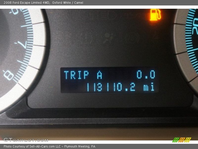 Oxford White / Camel 2008 Ford Escape Limited 4WD