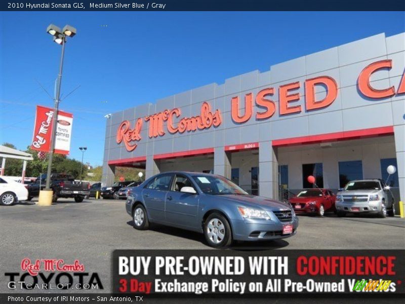 Medium Silver Blue / Gray 2010 Hyundai Sonata GLS