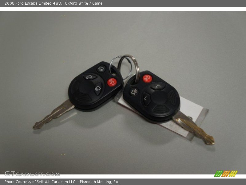 Oxford White / Camel 2008 Ford Escape Limited 4WD