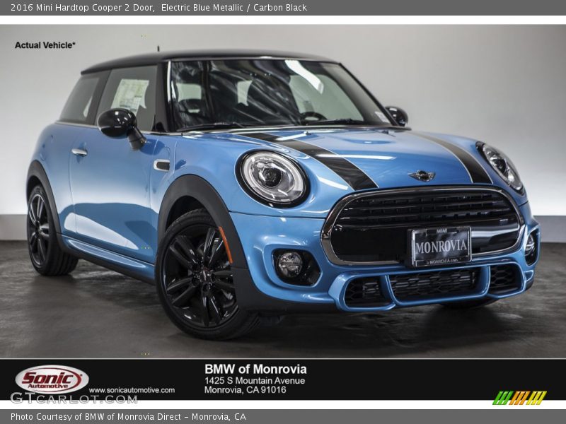 Electric Blue Metallic / Carbon Black 2016 Mini Hardtop Cooper 2 Door