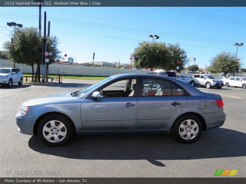 Medium Silver Blue / Gray 2010 Hyundai Sonata GLS