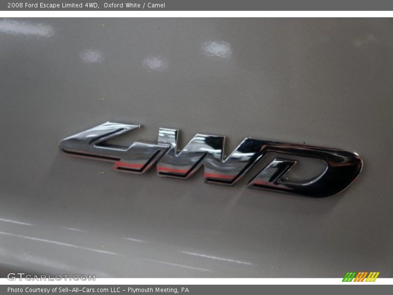 Oxford White / Camel 2008 Ford Escape Limited 4WD