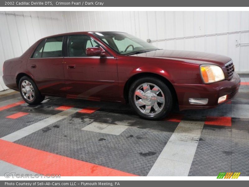 Crimson Pearl / Dark Gray 2002 Cadillac DeVille DTS