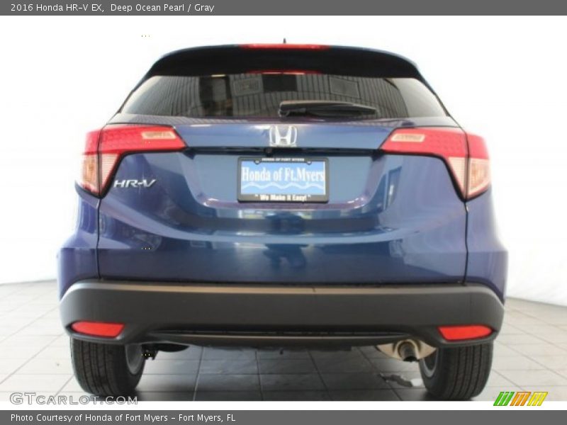 Deep Ocean Pearl / Gray 2016 Honda HR-V EX