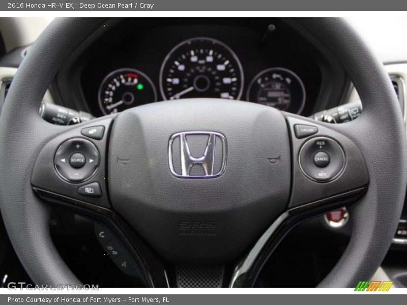 Deep Ocean Pearl / Gray 2016 Honda HR-V EX