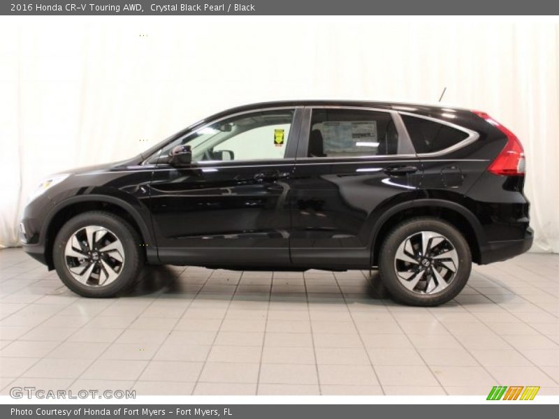 Crystal Black Pearl / Black 2016 Honda CR-V Touring AWD