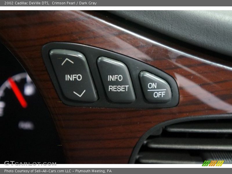 Crimson Pearl / Dark Gray 2002 Cadillac DeVille DTS