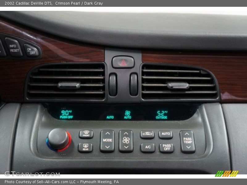 Crimson Pearl / Dark Gray 2002 Cadillac DeVille DTS