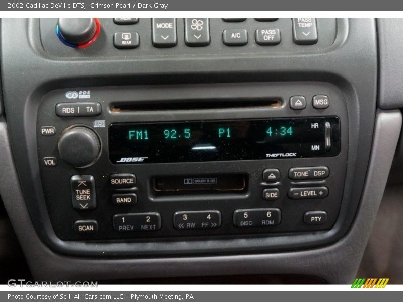 Crimson Pearl / Dark Gray 2002 Cadillac DeVille DTS