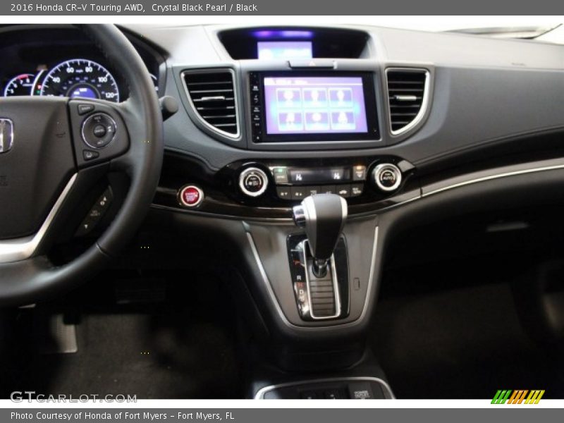Crystal Black Pearl / Black 2016 Honda CR-V Touring AWD
