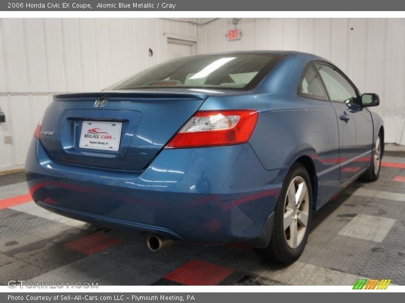 Atomic Blue Metallic / Gray 2006 Honda Civic EX Coupe