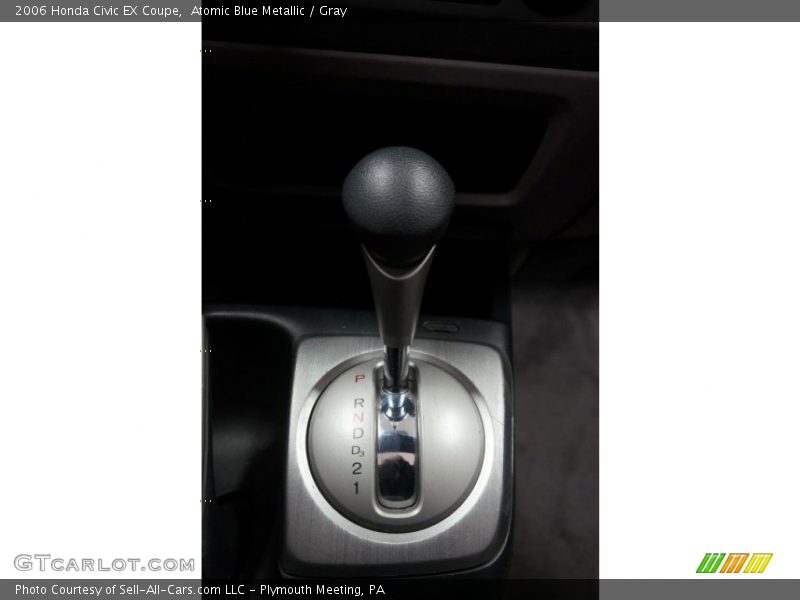 Atomic Blue Metallic / Gray 2006 Honda Civic EX Coupe