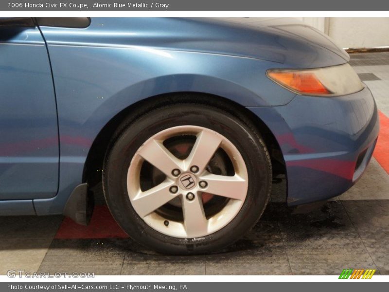 Atomic Blue Metallic / Gray 2006 Honda Civic EX Coupe