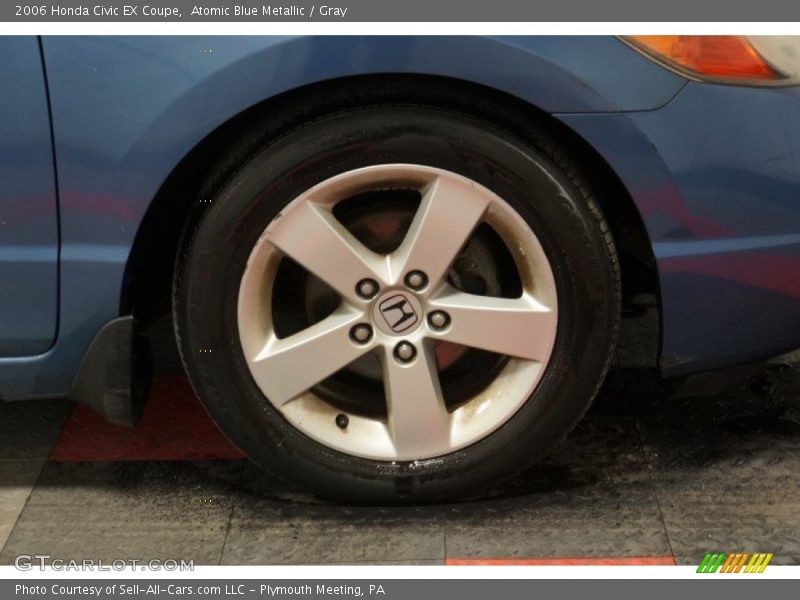 Atomic Blue Metallic / Gray 2006 Honda Civic EX Coupe