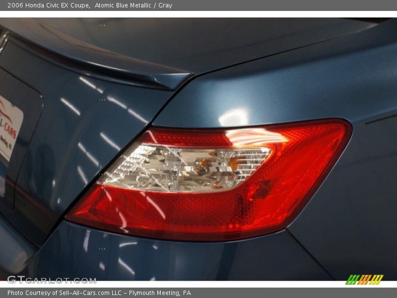 Atomic Blue Metallic / Gray 2006 Honda Civic EX Coupe