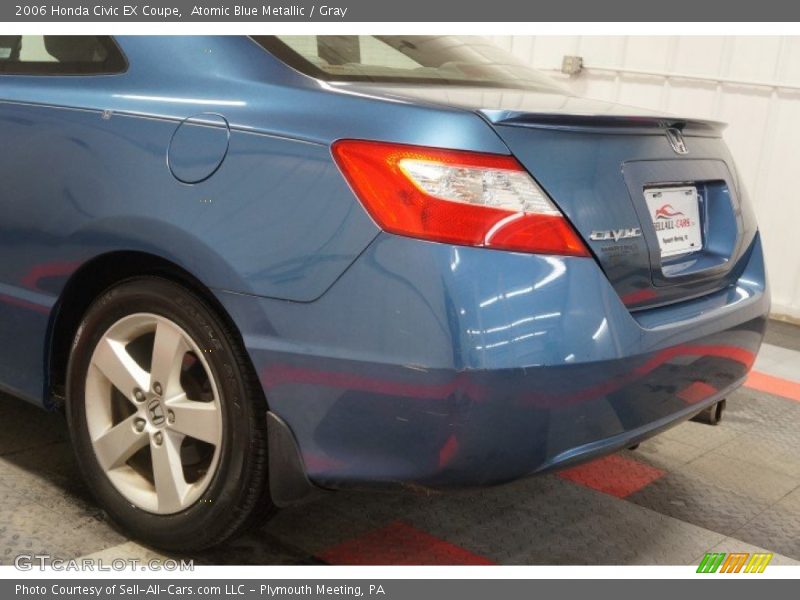 Atomic Blue Metallic / Gray 2006 Honda Civic EX Coupe