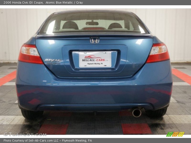 Atomic Blue Metallic / Gray 2006 Honda Civic EX Coupe