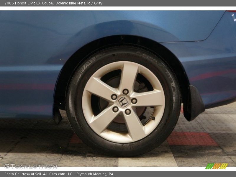 Atomic Blue Metallic / Gray 2006 Honda Civic EX Coupe