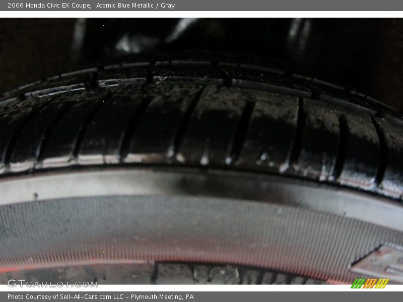 Atomic Blue Metallic / Gray 2006 Honda Civic EX Coupe